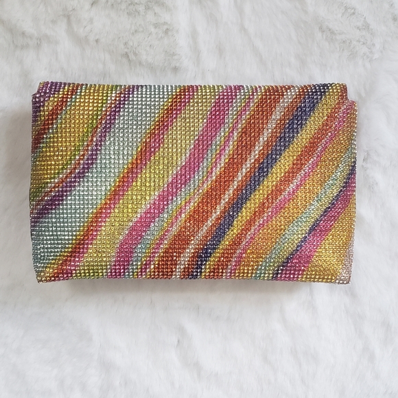 Wavy Rhinestone Clutch - Picture 4 of 7